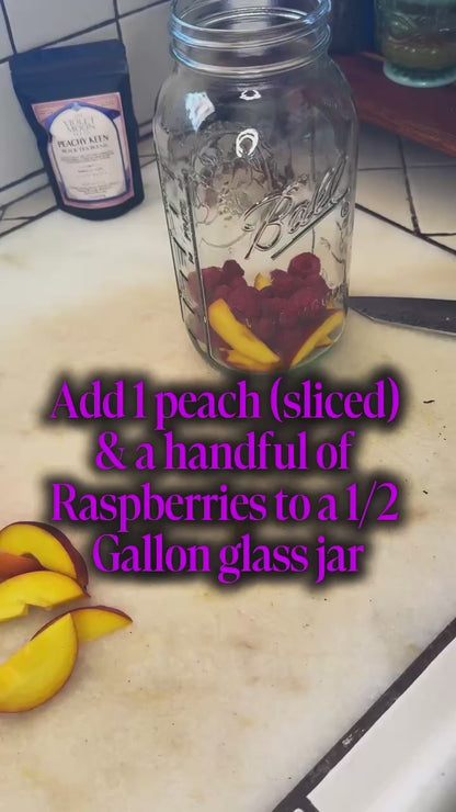 Peach, Raspberry "Peachy Keen" Black Tea Blend
